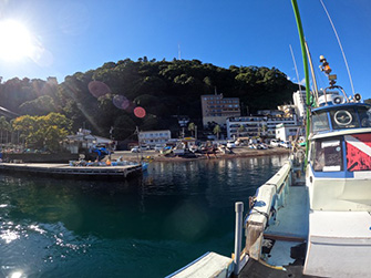 《ダイビングサービス熱海》前の港