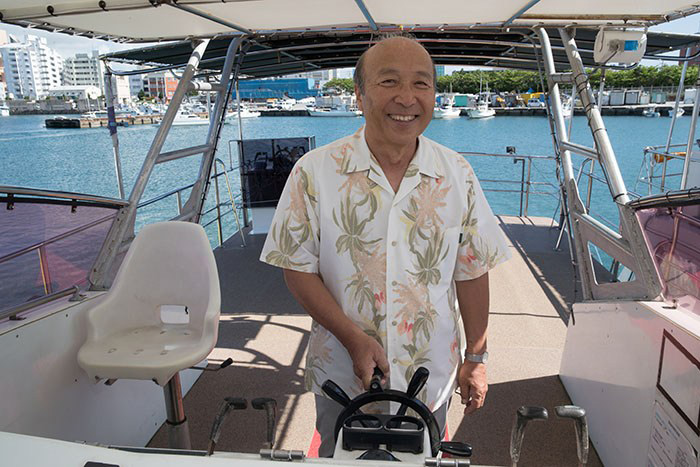 ダイビング歴50年！の稲井日出司社長