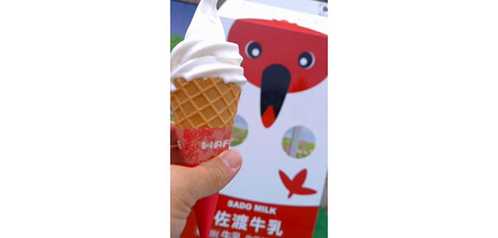 ミルクソフトクリームは、ダイビング後の疲れた体に染み渡る〜!