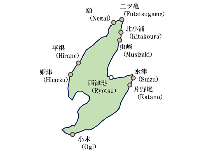 佐渡島マップ