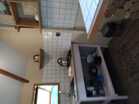《Royal Kavake Bungalow》のテラスに併設されているキッチン