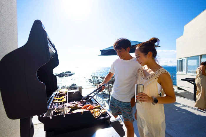 カップルでも楽しめるBBQ。もちろん大人数も大歓迎です