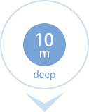 水深10m