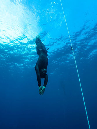 水中でも心拍数・血中酸素トラッキングを常に確認できる