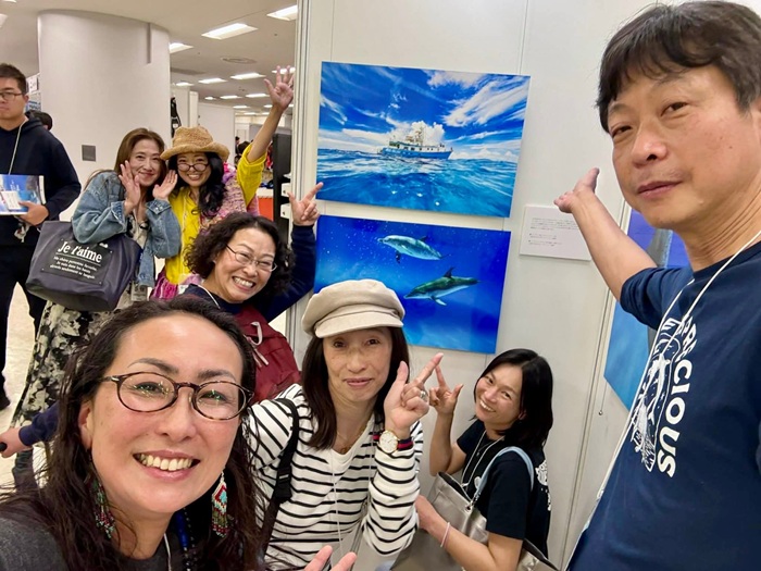 マリンダイビングフェア2026で開催した写真展「碧の彼方に―Dolphins」(2026年4月3日) 