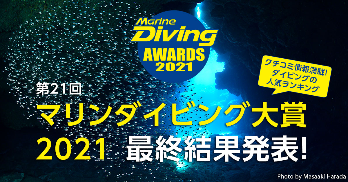 海の人気ランキング マリンダイビング大賞2021 最終結果発表 マリンダイビング大賞 Marine Diving Web マリンダイビングウェブ