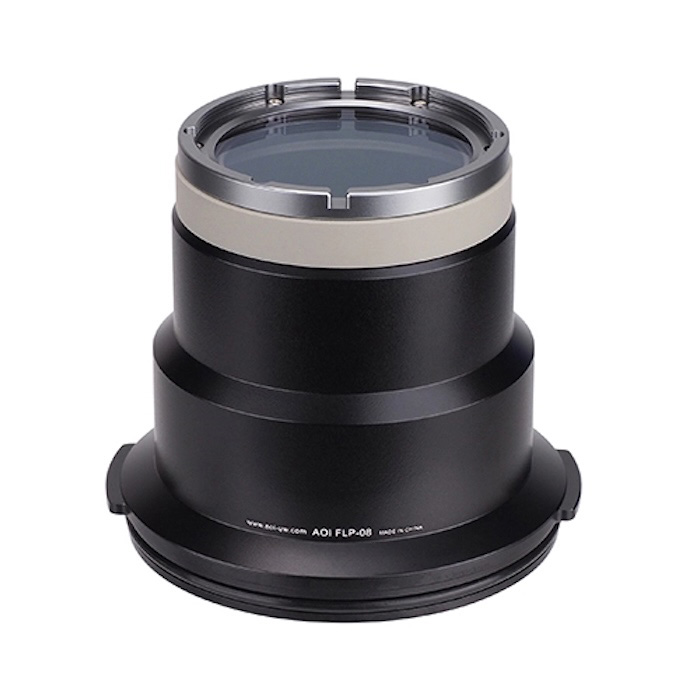 M.ZUIKO DIGITAL ED 90mm F3.5 Macro IS PRO 用のポート。FLP-08 OM-Dマウントフラットポート（AOI）