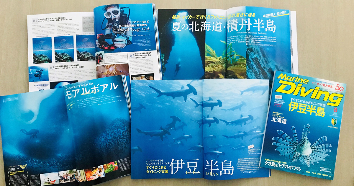 月刊『マリンダイビング』2019年8月号｜マリンダイビング