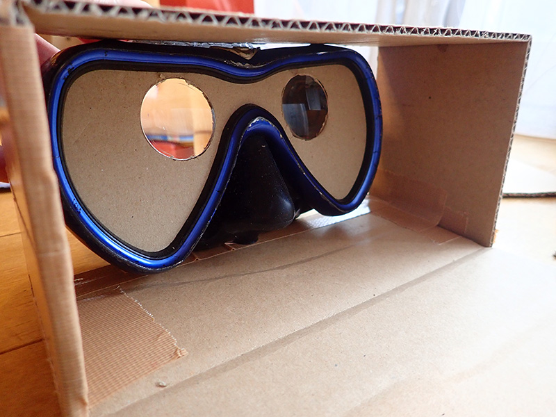 ダイビングマスク型VRゴーグルで水中360度動画を楽しもう♪