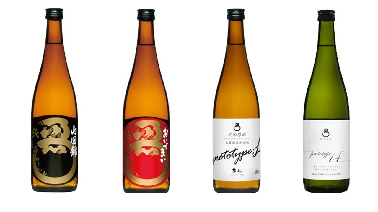 東京ではなかなか飲めない勇心酒造の銘酒が飲めるようになりました♪　「純米 山田80」（黒ラベル）と「純米プロトタイプ14」は山田錦を、「純米 おいでまい」（赤ラベル）と「プロトタイプ Ｌ」はおいでまいを使用。精米80％の山田錦でお酒を造りだしたのは、《勇心酒造》が世界初（日本初）
Photo by Yushin Brewer
