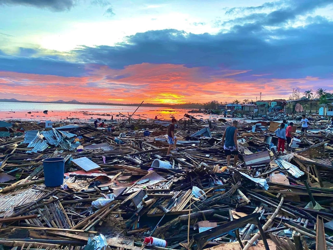 台風22号は甚大な被害をセブ島にもたらした（当時の写真）
