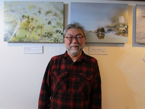 ただ今、永田町オーシャンでロウソクギンポ写真展を開催中の今井寛治さん