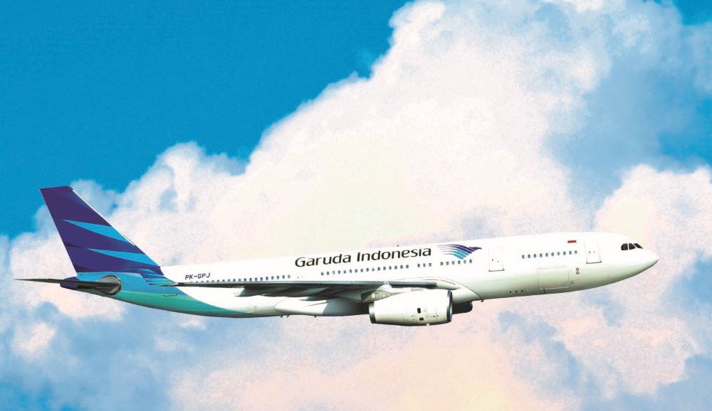 メナド直行便運航中のガルーダ・インドネシア航空。ダイビング器材は＋1点23kgまで無料です！