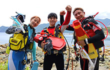 ムエタイ世界チャンピオンの吉成名高さん ブルー＆スノーでダイバーデビュー！