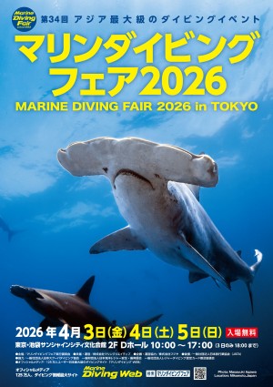 第34回「マリンダイビングフェア2026」イメージポスター