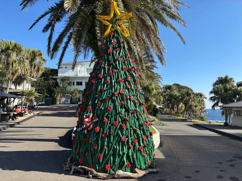 陸上も園内クリスマスデコレーションがたくさん施されています