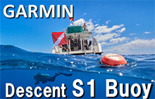 水中と水上で通信可能な待望のシステムがついに誕生！ Descent S1 Buoy