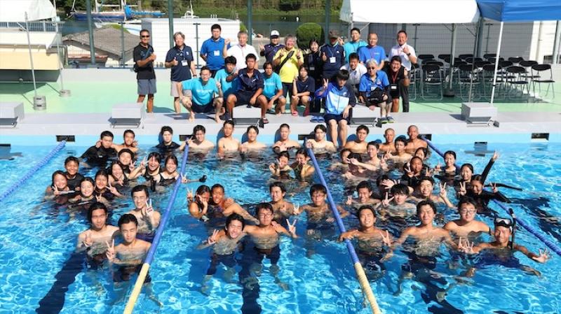 2025年ダイビング技能コンテストに参加した水産高校の皆さん