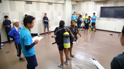 技能コンテストには器材セッティングの項目もある